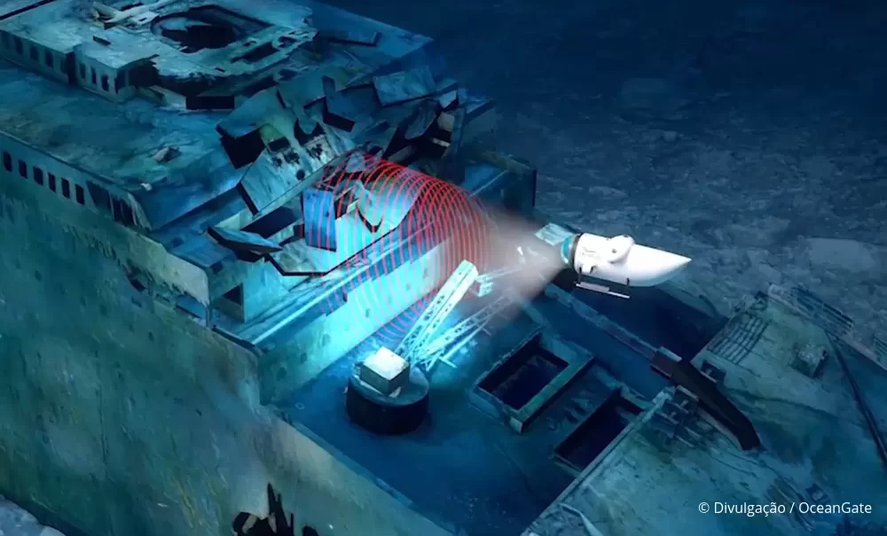 Equipes de busca captam sinais de batidas do submarino Titan