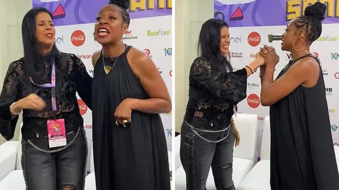 encontro-tichina-arnold-e-dubladora-guilene-conte-instagram