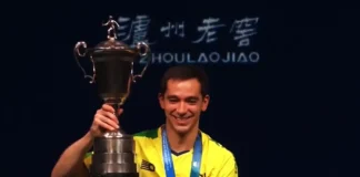 Hugo Calderano conquista título mundial de tênis de mesa