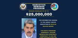 EUA oferecem R$ 140 milhões por prisão de Nicolás Maduro