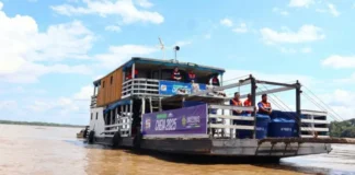 Vazante predomina em nove calhas de rios do Amazonas