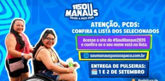 #SouManaus 2026: lista de PcDs contemplados no lote exclusivo é divulgada